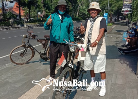 Nusabali.com - bersepeda-kiat-sehat-lansia-kota-denpasar