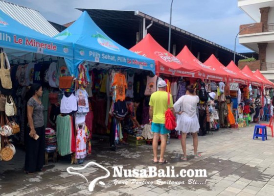 Nusabali.com - pasar-seni-kuta-sepi-pengunjung