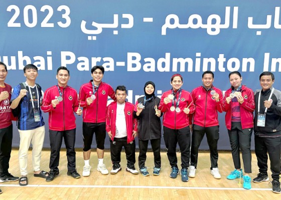 Nusabali.com - tim-para-bulutangkis-indonesia-raih-tujuh-medali