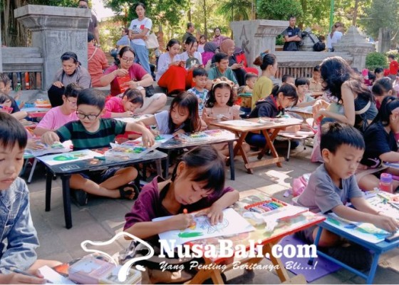 Nusabali.com - lomba-menggambar-dan-mewarnai-catur-muka-ajak-anak-anak-mengenal-ikon-kota-denpasar