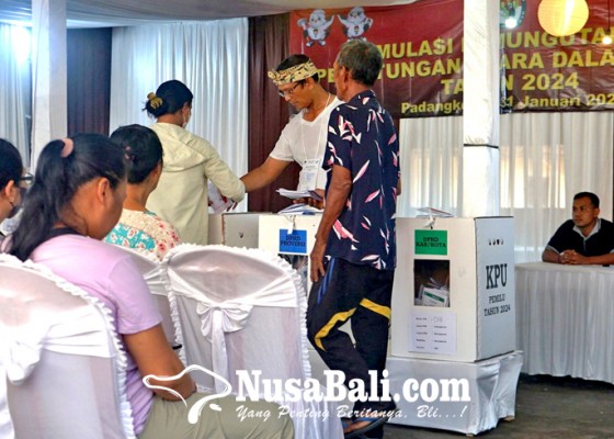 Nusabali.com - simulasi-pemilu-mirip-resepsi-kawinan