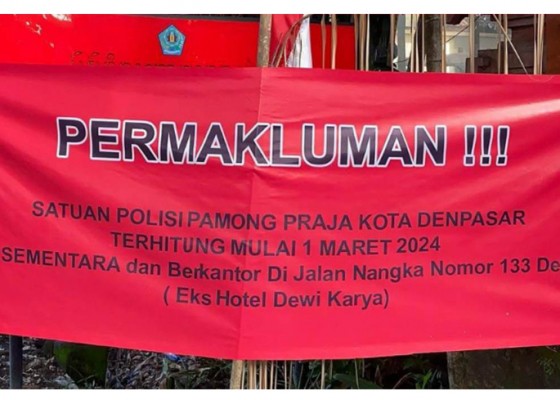 Nusabali.com - satpol-pp-denpasar-kini-berkantor-di-eks-hotel-dwikarya
