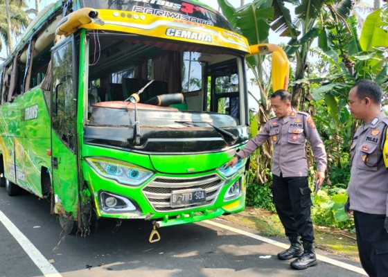 Nusabali.com - bus-rombongan-tirtayatra-terguling-9-penumpang-sempat-dilarikan-ke-rs