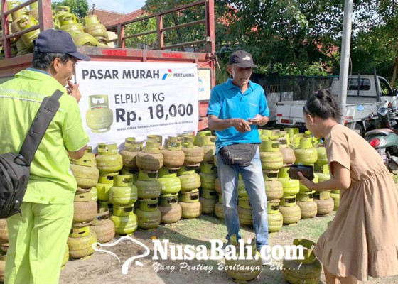 Nusabali.com - pertamina-gelar-pasar-murah-lpg-3-kg