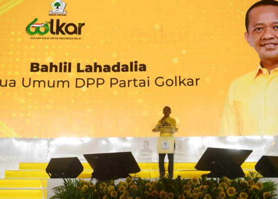 Nusabali.com - para-ketum-dan-petinggi-parpol-hadiri-hut-partai-golkar