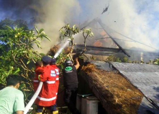 Nusabali.com - sehari-dua-rumah-ludes-terbakar