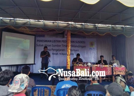 Nusabali.com - lisdes-diresmikan-warga-tidak-lagi-kesulitan-listrik