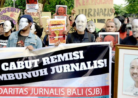 Nusabali.com - solidaritas-jurnalis-bali-kembali-datangi-kantor-kemenkumham