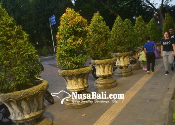 Nusabali.com - penempatan-pot-bunga-di-trotoar-dikeluhkan