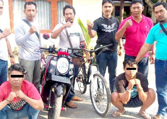 Nusabali.com - polisi-bekuk-dua-pencuri-sepeda-gayung