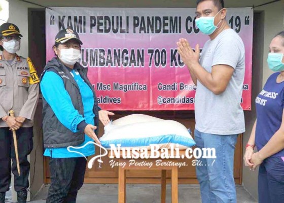 Nusabali.com - pmi-sumbangkan-700-kg-beras