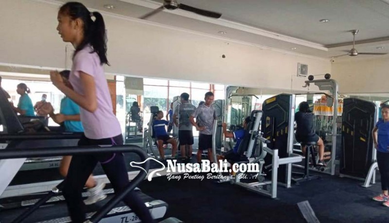 www.nusabali.com-atlet-puslag-gianyar-genjot-fisik-lewat-gym