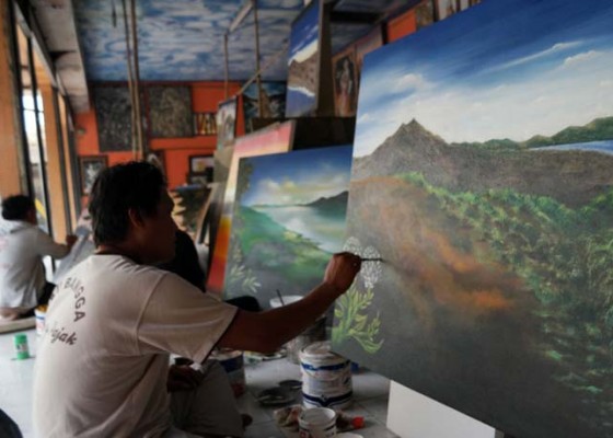 Nusabali.com - lukisan-geopark-gunung-batur-diburu-wisatawan