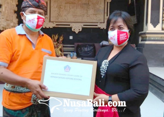 Nusabali.com - dinkes-sumbang-2000-masker-untuk-mda-denpasar