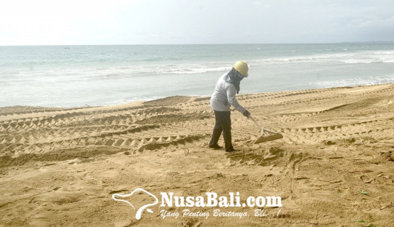 www.nusabali.com-penataan-pasir-pantai-kuta-selesai-pedagang-belum-diizinkan-berjualan