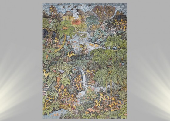 Nusabali.com - lukisan-the-epic-ramayana-story-menjulang-gagah-di-museum-pasifika