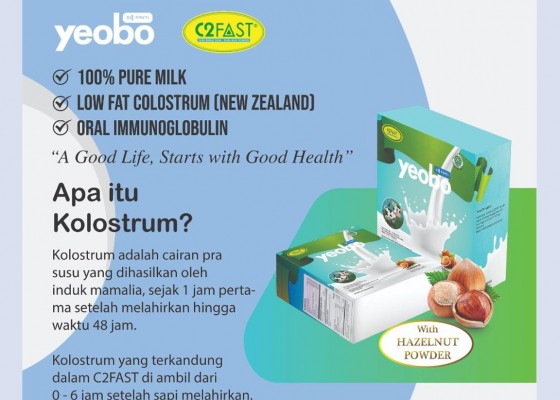 Susu Kesehatan - Susu Colustrum YEOBO C2FAST - Senggol Bali