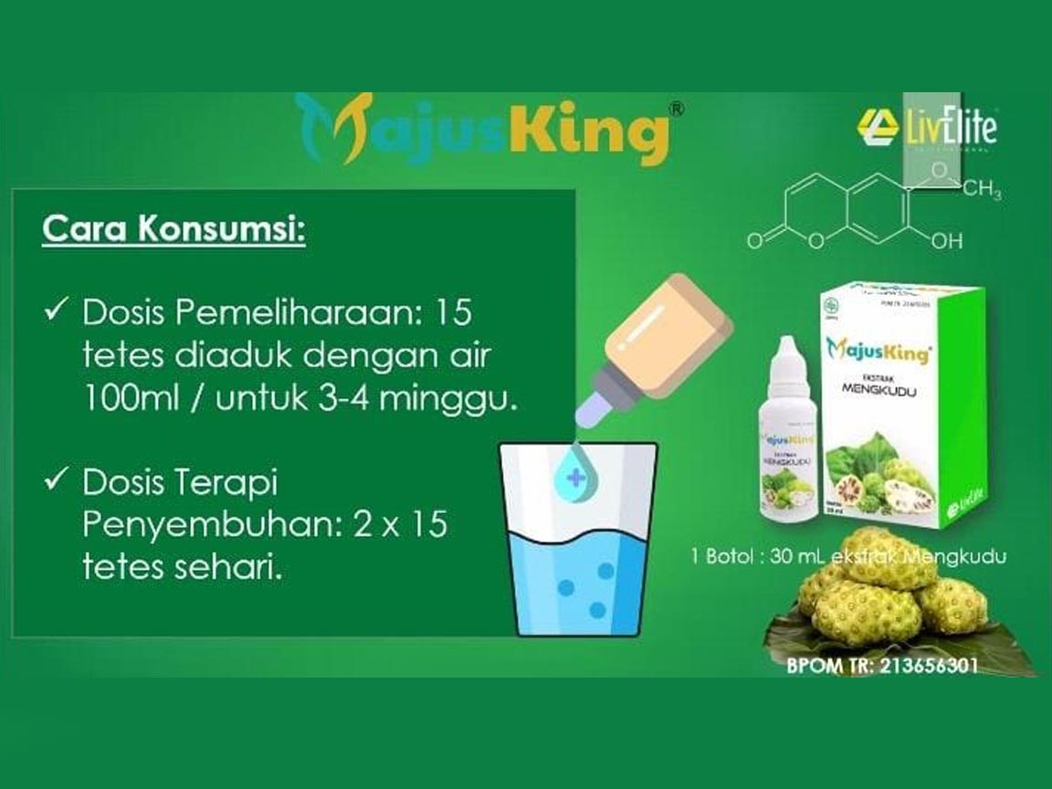 Produk MajusKing Double Strength Ekstrak Mengkudu - Senggol Bali